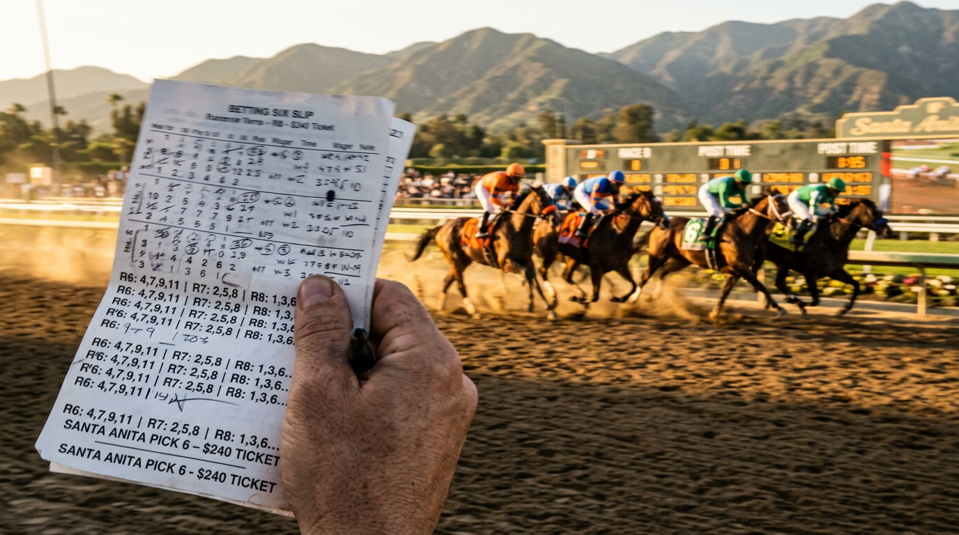 Santa Anita $107,326 Pick Six Carryover Free Picks