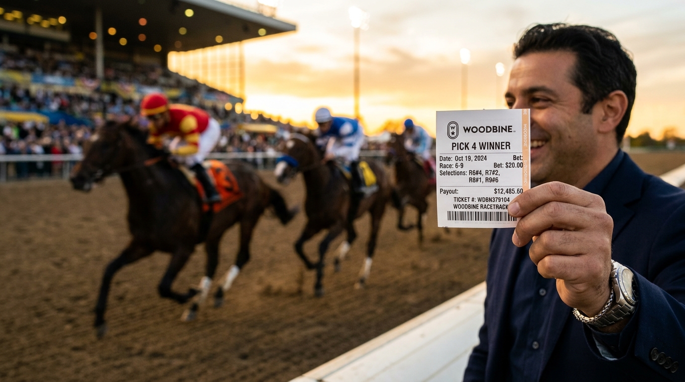 Good Day at Woodbine Continues; COLD Pick 4 Races 4-7