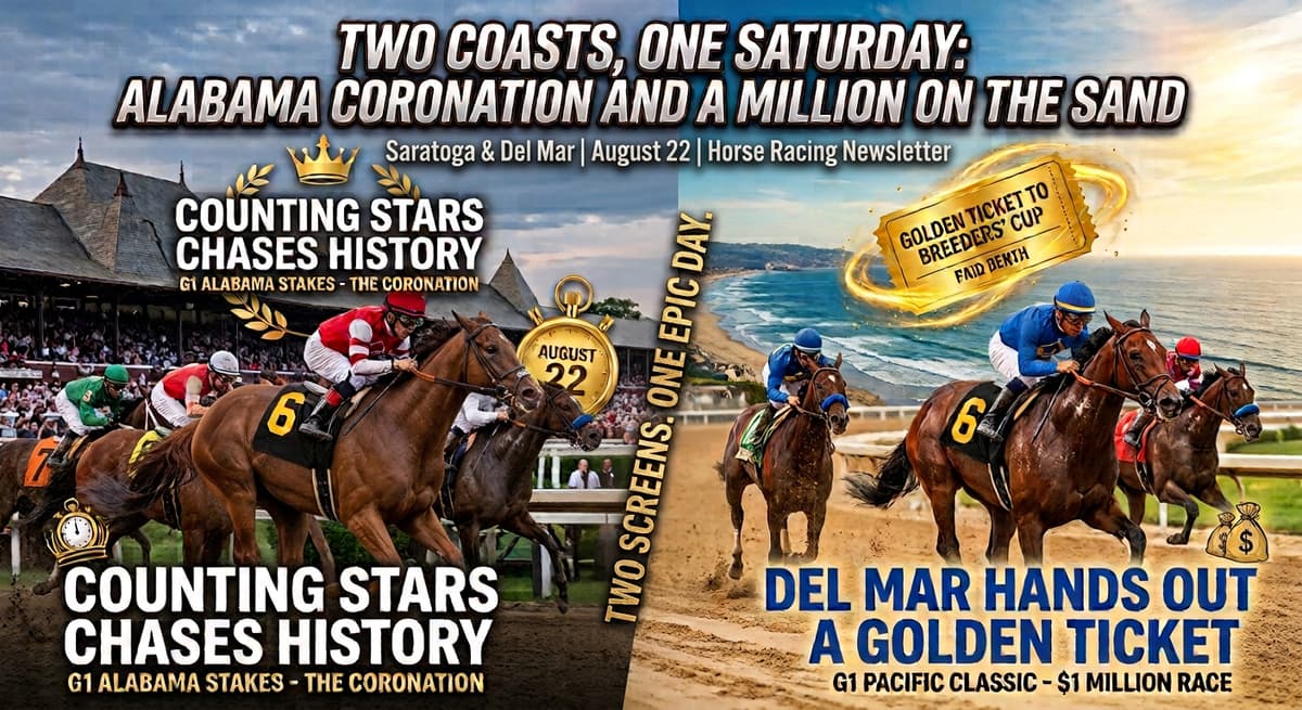 Counting Stars Chases History, Del Mar Hands Out a Golden Ticket