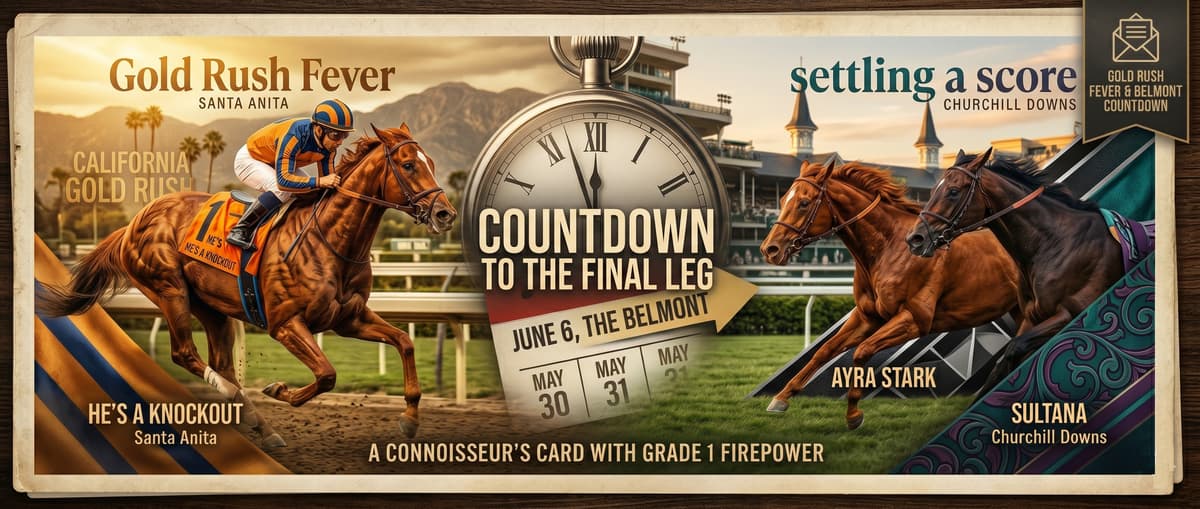 Memorial Day Weekend Racing: Gold Rush Day Glitters