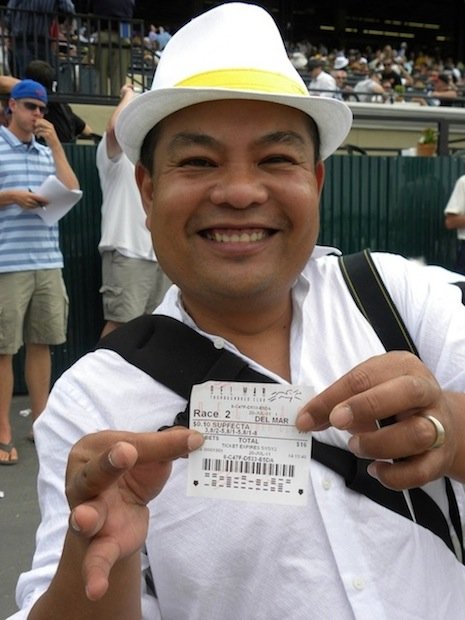 Nails Superfecta at Del Mar Opening Day (And Sends Proof)!