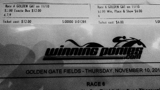New Member Hits $191 Exacta at Golden Gate (And Sends Proof)!